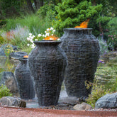 Photo of Aquascape Stacked Slate Urns - Aquascape Canada